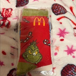 McDonald's Red and Green Grinch Socks